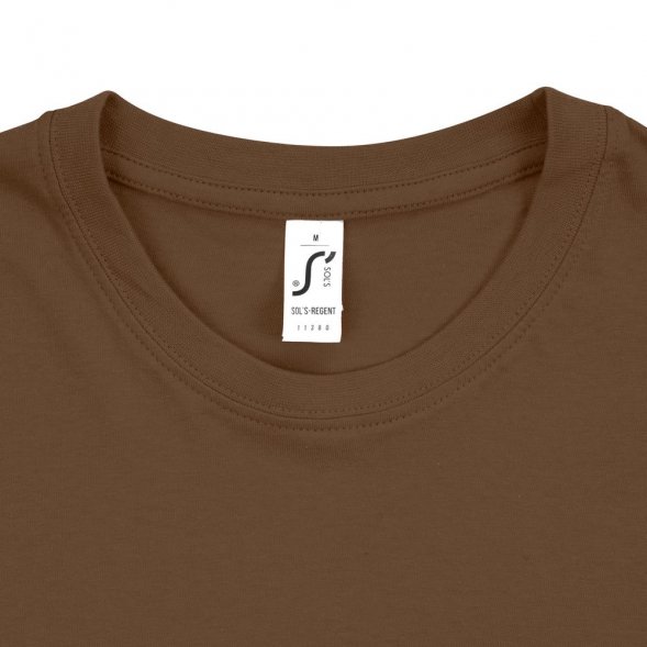 Футболка унисекс Regent 150, коричневая 