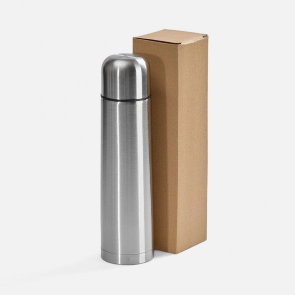 Термос Plain 1000, серебристый 