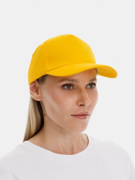 Бейсболка Long Beach, желтая 