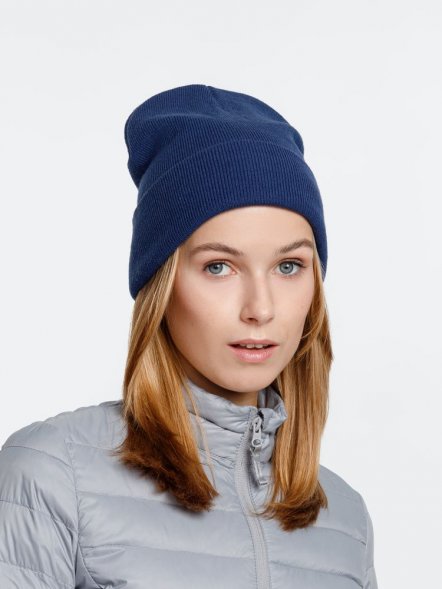 Шапка Urban Flow, темно-синий меланж 