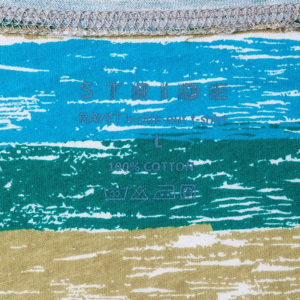 Футболка мужская Rayet двусторонняя, голубая с зеленым 