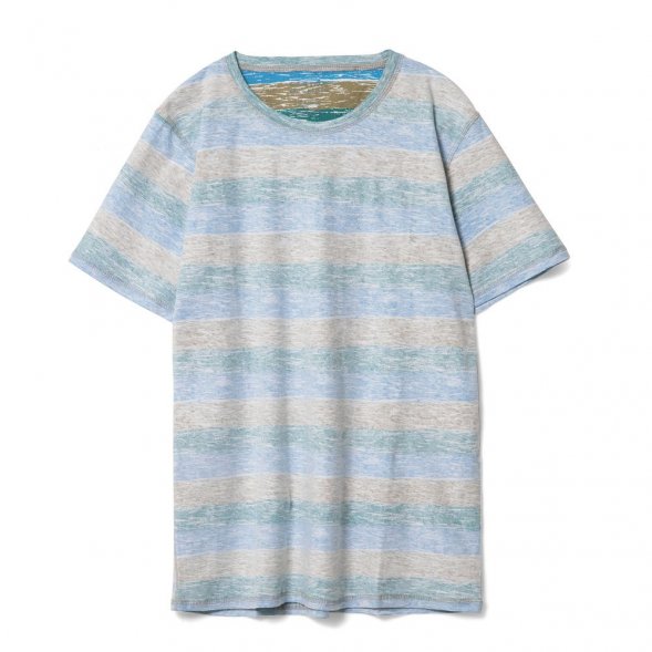 Футболка мужская Rayet двусторонняя, голубая с зеленым 