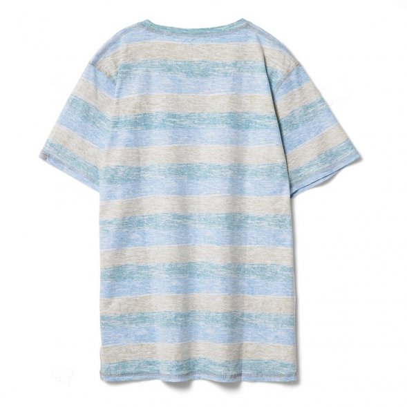 Футболка мужская Rayet двусторонняя, голубая с зеленым 