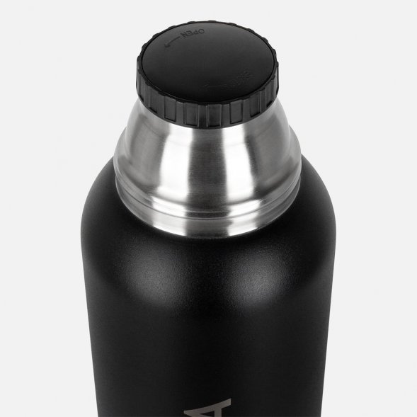 Термос Relaxika 1600 со стикерпаком, черный 