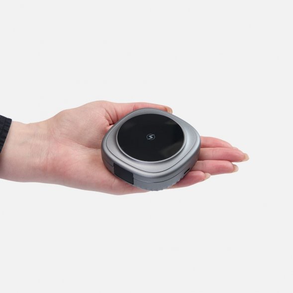 Складная станция беспроводной зарядки flowPad, серая 