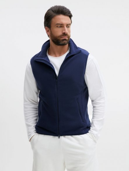 Жилет флисовый унисекс Ben Mac, темно-синий 