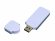 USB-флешка на 4 Гб в стиле I-phone, прямоугольнй формы, белый 
