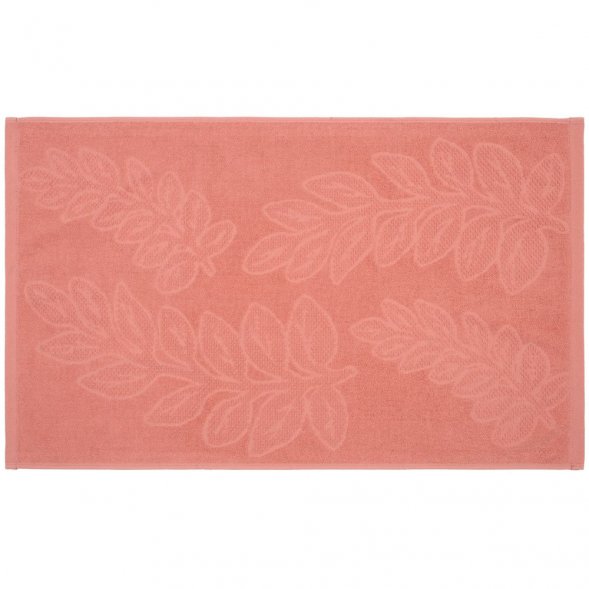 Полотенце махровое «Флора», большое, оранжевое (персиковое эхо) 