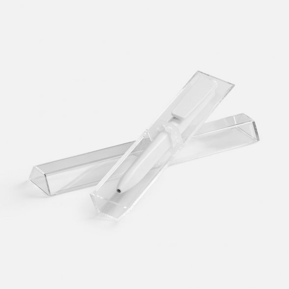 Ручка шариковая Ridge в футляре, белая 