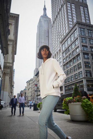 Толстовка с капюшоном женская BNC Inspire (Organic), розовая 