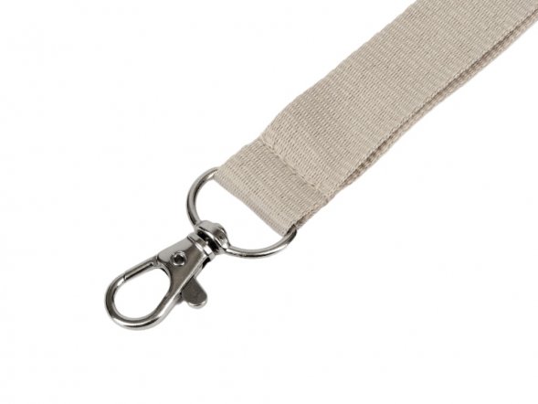 Ланьярд с карабином, бежевый 