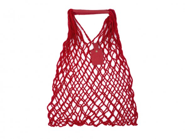 Авоська Dream М old style 15 литров с кожаными ручками, красный (1) 