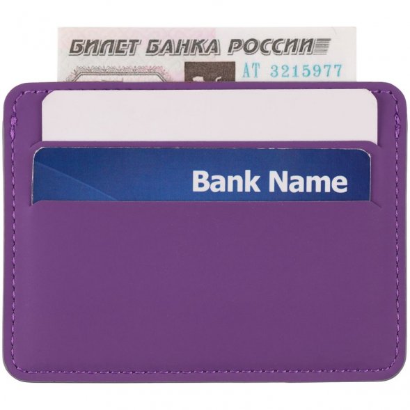 Чехол для карточек Shall Simple, фиолетовый 