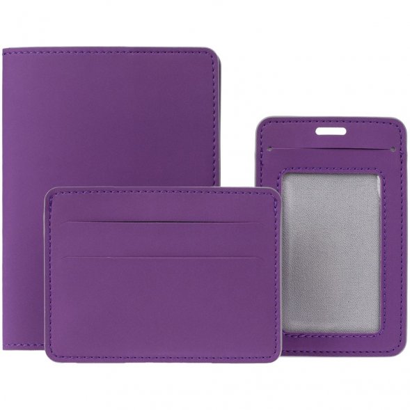 Чехол для карточек Shall Simple, фиолетовый 