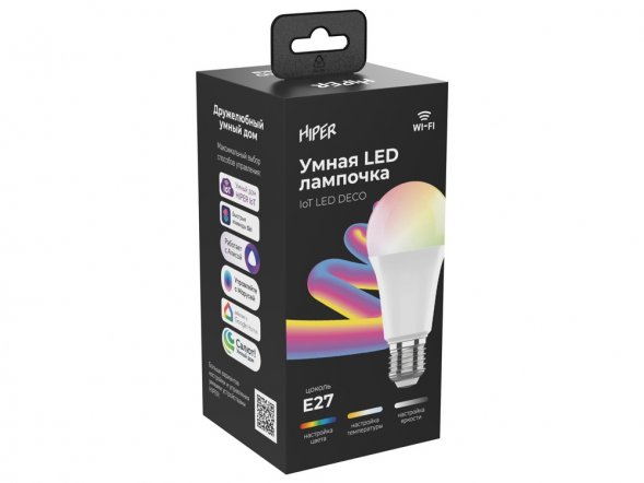 Умная лампочка IoT LED DECO, E27 