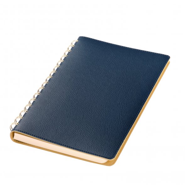 Ежедневник Vista недатированный, синий/бежевый 