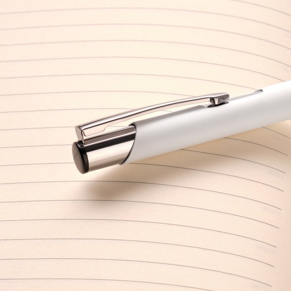 Шариковая ручка Alpha, белая 