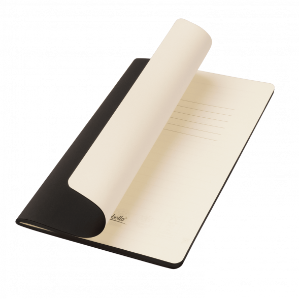 Блокнот Alpha slim, черный 