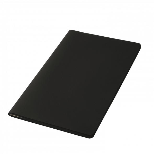 Блокнот Alpha slim, черный 