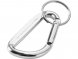 Timor брелок с карабином из переработанного алюминия, сертифицированного по стандарту RCS - Серебристый 