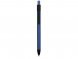 Ручка металлическая soft-touch шариковая Haptic, синий/черный 