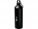 Матовая спортивная бутылка Pacific объемом 770 мл с карабином, черный 