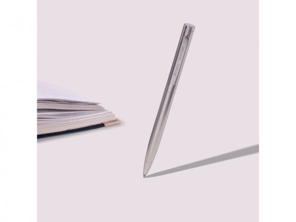 Ручка Firenze шариковая автоматическая, серебристая 