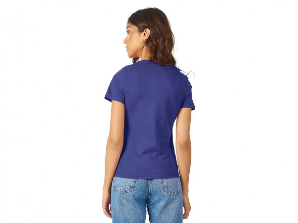 Футболка Heavy Super Club женская с V-образным вырезом, кл. синий 
