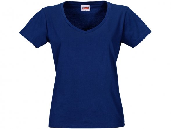 Футболка Heavy Super Club женская с V-образным вырезом, кл. синий 