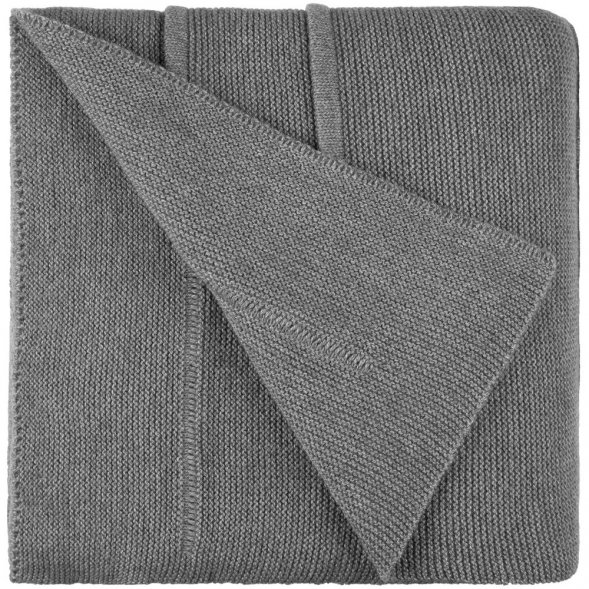 Плед Nessona Alpaca, серый (кварцевый меланж) 