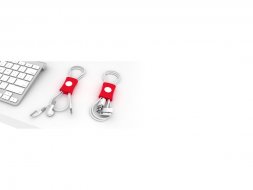 Органайзер для проводов Snappi 2шт, красный