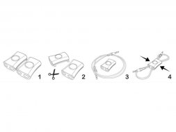 Органайзер для проводов Snappi 2шт, красный