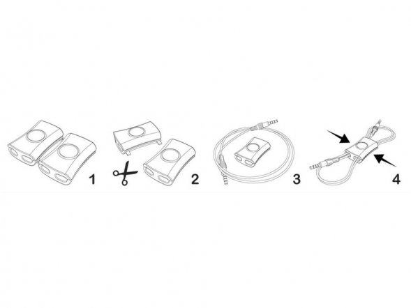 Органайзер для проводов Snappi 2шт, красный 