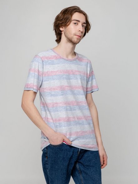 Футболка мужская Rayet двусторонняя, красная с синим 