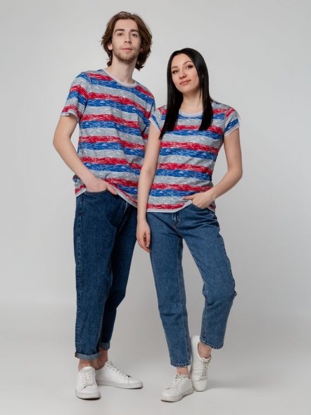 Футболка мужская Rayet двусторонняя, красная с синим 