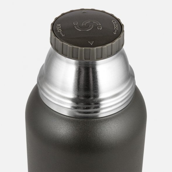 Термос Relaxika 1000 со стикерпаком, хаки 