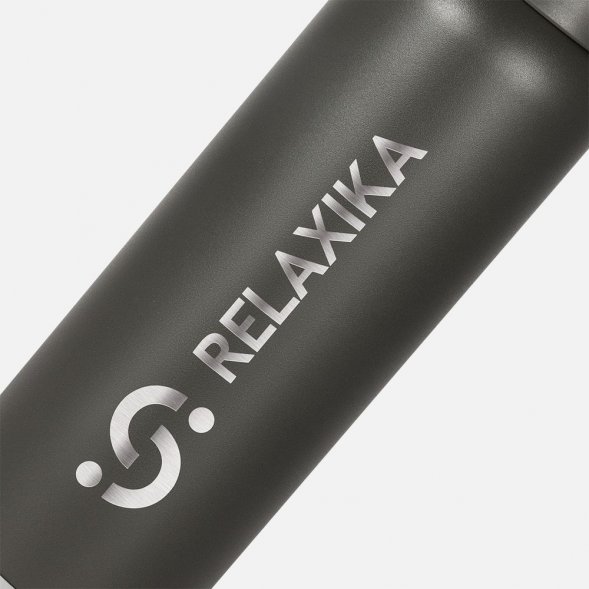 Термос Relaxika 1000 со стикерпаком, хаки 