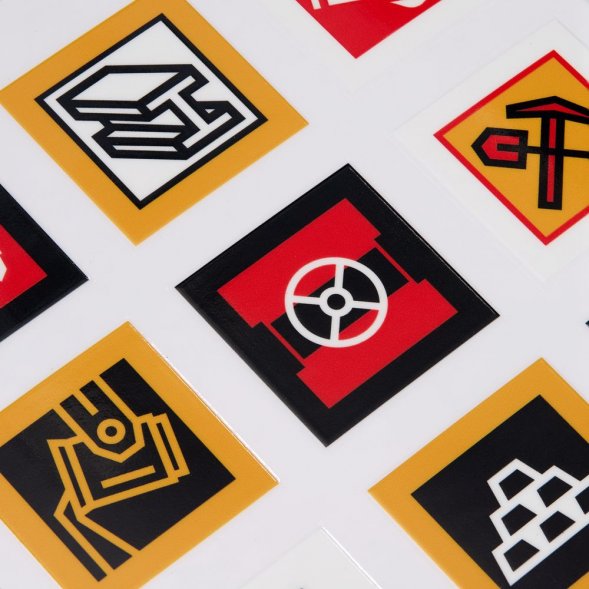 Стикерпак UV-DTF Industry, металлургия 