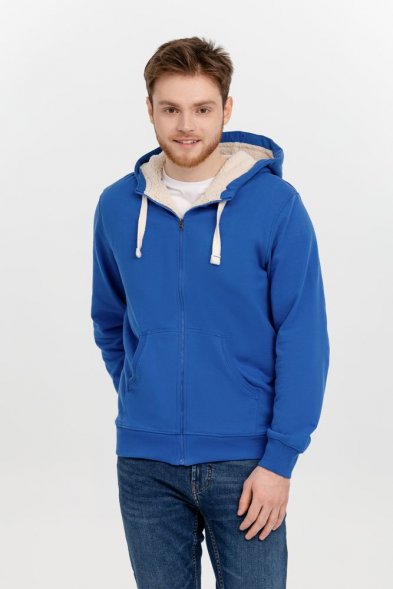 Толстовка на молнии Kulonga Sherpa, ярко-синяя 