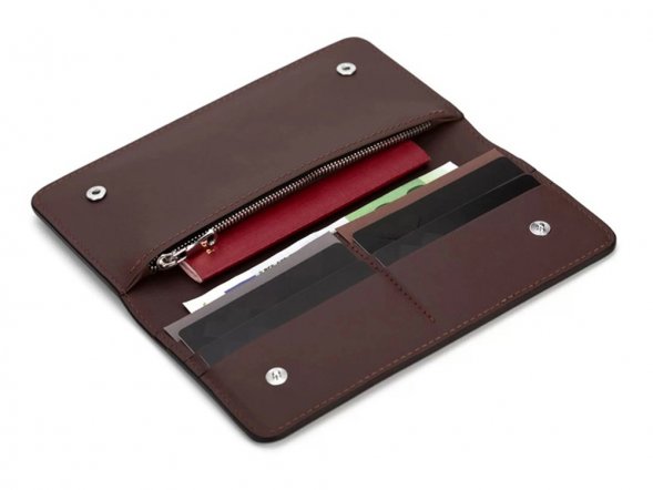 Бумажник Клайд, коричневый 