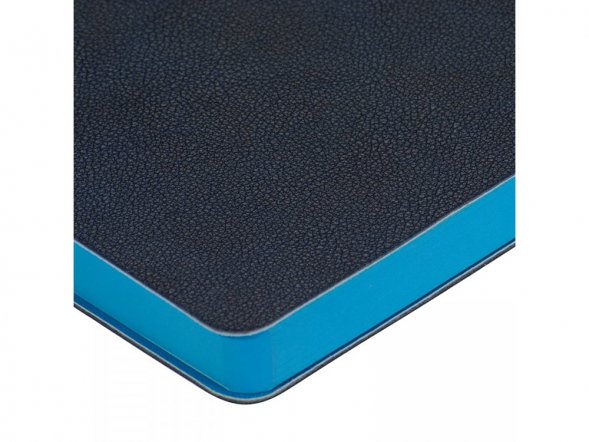 Ежедневник недатированный А5 Boston, темно-синий (голубой обрез) 