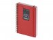 Ежедневник недатированный на гребне А5 Pragmatic, красный 