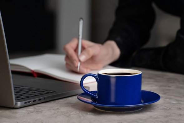 Чайная пара Clio, синяя 