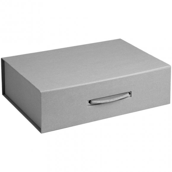 Коробка Case, подарочная, серая матовая 