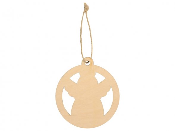 Подвеска деревянная Рождественский ангел 