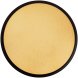 Плакетка Plaque, круглая, венге с золотистой пластиной 