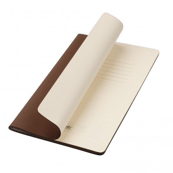 Блокнот Alpha slim, коричневый 