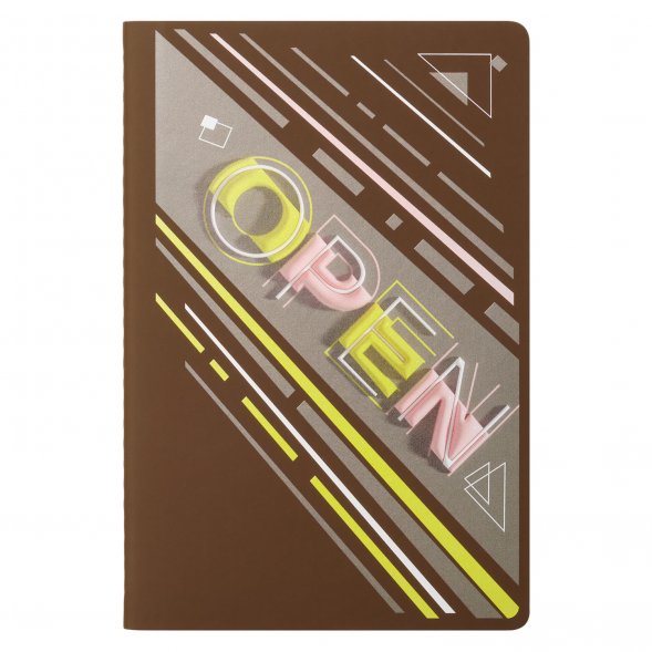 Блокнот Alpha slim, коричневый 