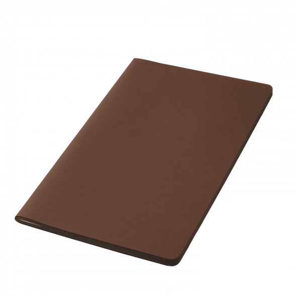 Блокнот Alpha slim, коричневый 