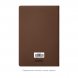 Блокнот Alpha slim, коричневый 